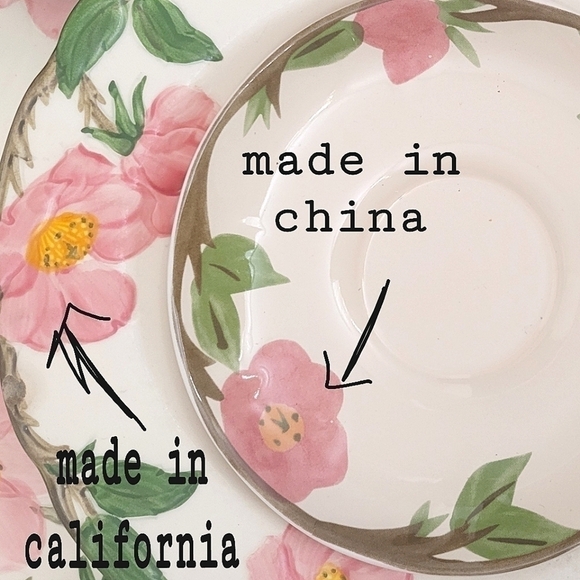 Franciscan Desert Rose teacup & saucer set made in China year 2004-2011 - Picture 5 of 7